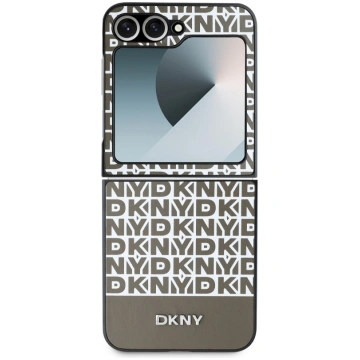 DKNY PU Leather Repeat Pattern Bottom Stripe Case 