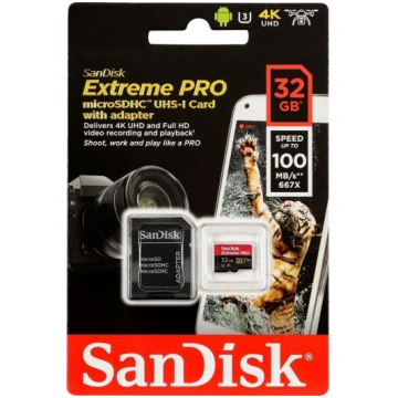 SanDisk microSDHC 32GB atmiņas karte A1 100MB Extr