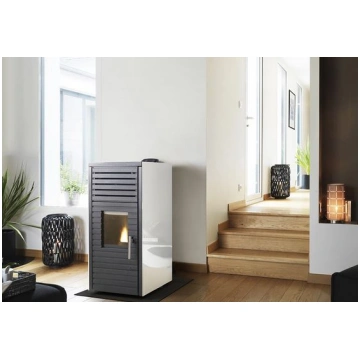 Krāsns Invicta Pyra Anthracite (balta stikla apdar