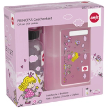 Emsa Kids Water Bottle 0 4l + lunch box princess 5