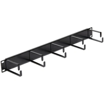 Delock 19″ Cable Management Panel black 42496