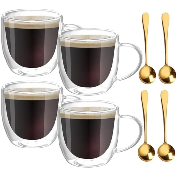 4 Latte Macchiato glāžu komplekts, Espresso glāzes