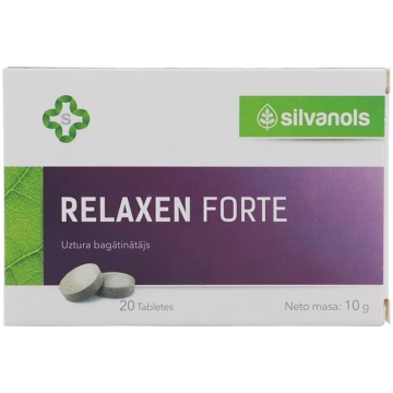 Silvanols Relaxen Forte, 20 tabletes