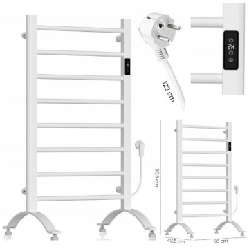Elektriskais vannas sildītājs, 200W, balts, Maltec