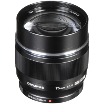 Olympus M.Zuiko Digital ED 75mm f/1.8 Lens Black
