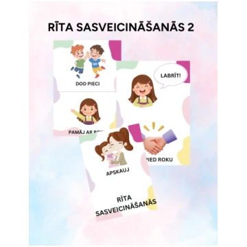 Rīta sasveicināšanās 2 - Drukātas darba lapas