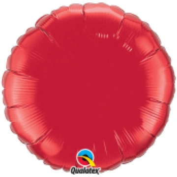 RUBY RED ROUND gaisa balons 45 CM