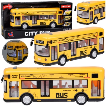 Rotaļu autobuss Toystar City, dzeltena krās