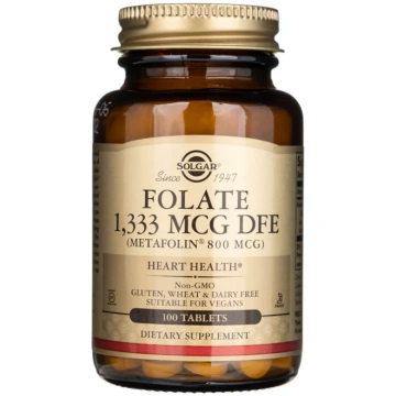Solgar Folate 1333 mcg DFE (Metafolin® 800 mcg) - 