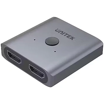Unitek 4K Aluminium HDMI 2.0 Switch 2-To-1 Bi-Dire