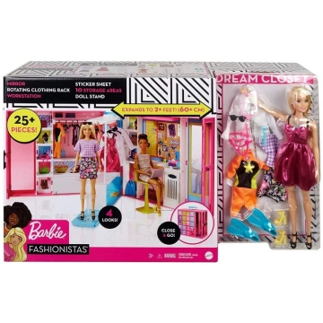 GBK10 Barbie Dream Closet liels Barbie skapis + le
