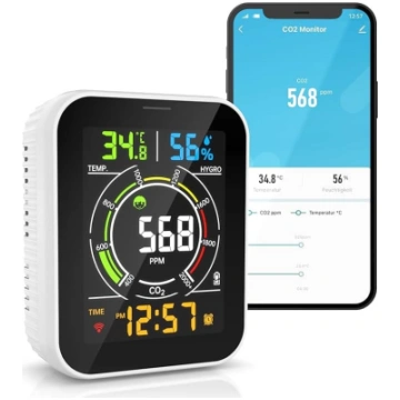 Brandson - CO2 detektors WiFi - mērītājs WLAN Gais