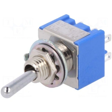 Switch: toggle | Pos: 2 | DPDT | ON-(ON) | 6A/125V