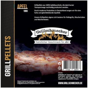 Apple Grill Pellets 10 kg koksnes granulas no 100%