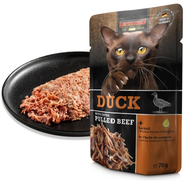 LEONARDO DUCK WITH EXTRA PULLED BEEF 70G - MITRĀ B