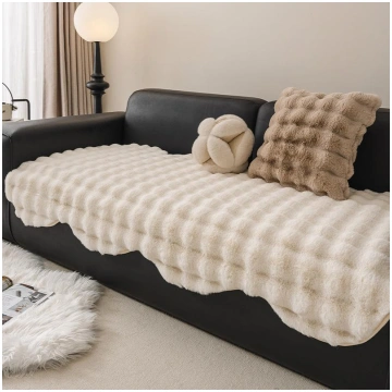 French Special-Shaped Thickened Plush Sofa Cushion