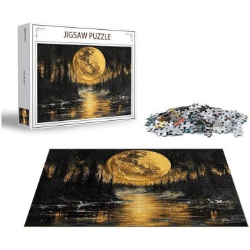 Puzzle Ziemas Puzzle 2000 gabaliņu ainavu koka puz