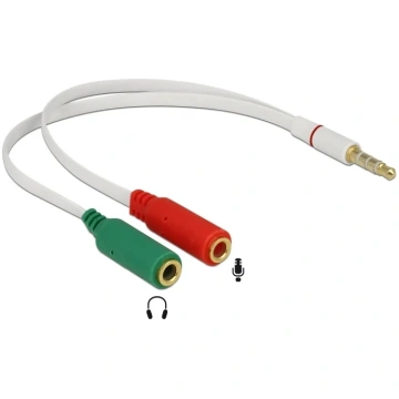 Delock 4-Pin TRRS CTIA Headset Adapter (65447)