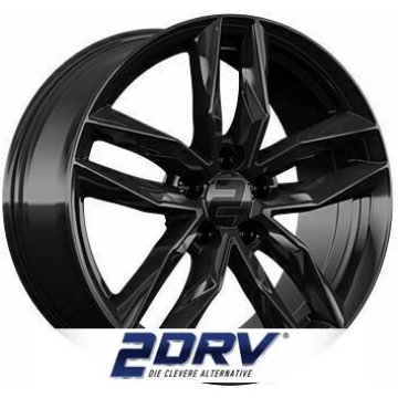 2DRV WH40 (Melns) 8.5x19 ET30 5x112 66.6