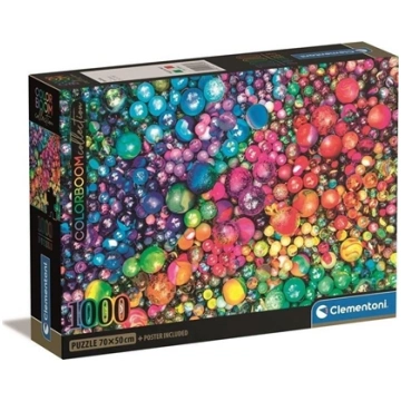 Clementoni CLE puzzle 1000 Compact Colorboom Marbl
