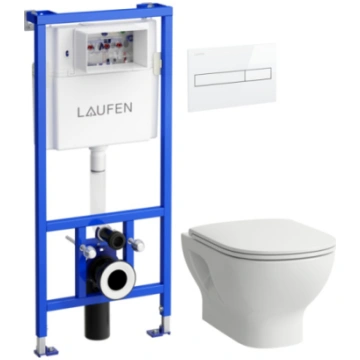 Laufen komplekts-pods ar SC vāku Lua Basic rimless