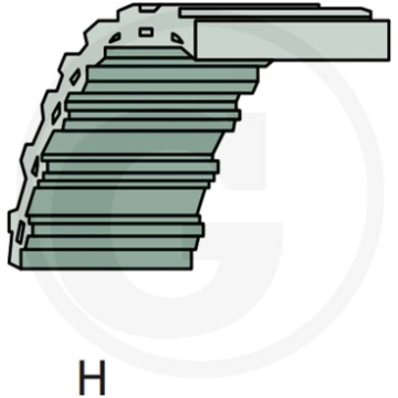 Dubulta zobsiksna Type H, 1760-DS8M-20, 021750, 41