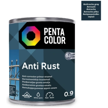 Pentacolor PAINT ANTI RUST ANTHRACITE 0.9L | 47720