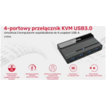 Unitek Switch UNITEK KVM SWITCH 4X USB-A 5GBPS. AK