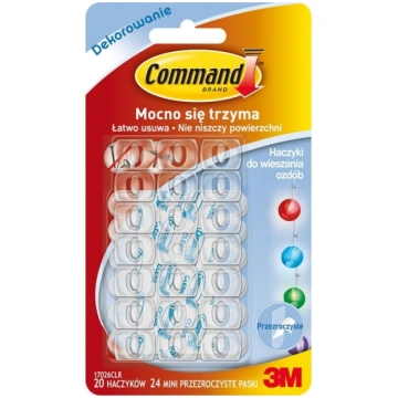 3m Command āķi 20gab Plastmasas 3m