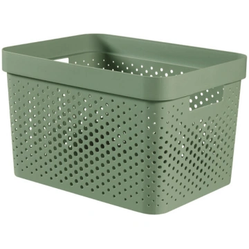 Kaste Infinity Recycled 17L 36x27x22cm zaļa Curver