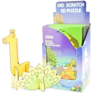 Teka Puzzle 3D zdrapki ¶wiec±ce w ciemno¶ci Safari