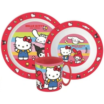 Hello Kitty And Friends bērnu trauku komplekts, 3 