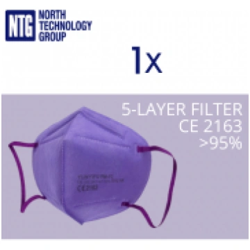 FFP2 respirators, atbilst EN149:2001+A1:2009, 95% 