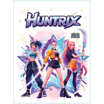 Ēdams attēls kūkai HUNTRIX KPOP 16