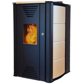 Granulu kamīns ThermoFLUX Interio 14 ar apkures pi