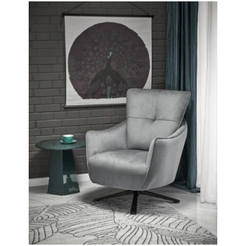 SCAMPI leisure chair, grey