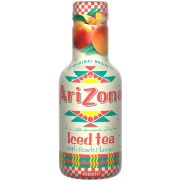 Ledus tēja ARIZONA ar persiku garšu, 0.45l PET