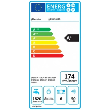 Electrolux trauku mazgājamā mašīna (iebūvējama) ES