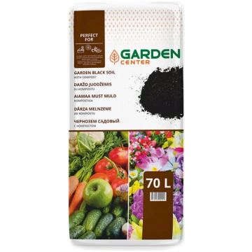 Melnzeme dārzeņi/iekštelpu ziediem Garden Center, 
