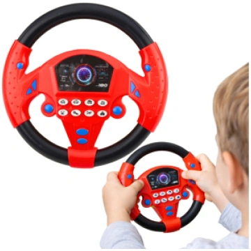 Interactive Steering Wheel with Suction Cups, Ligh