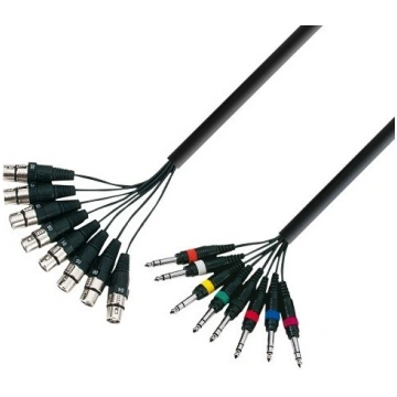 Adam Hall Cables Multicore cable 8 x XLR female to