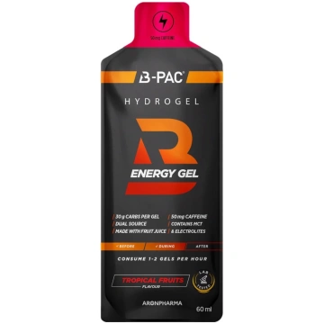 Aronpharma_b-pac Energy Gels + Caffeine Gēls Enerģ