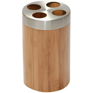Axentia Bonja bamboo toothbrush holder 40099779139