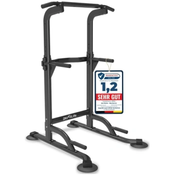 DH FitLife Power Tower Dip Station | Pull-Up Bar F
