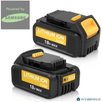 DeWalt 18V 5Ah akumulators (analogs) ar LED indika
