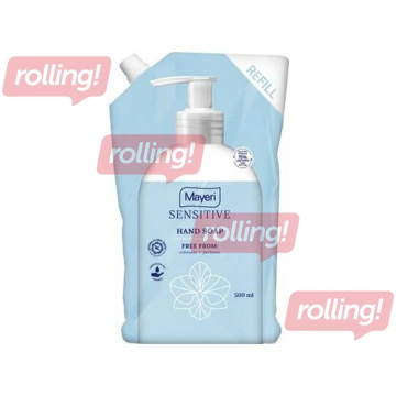 Šķidrās ziepes Mayeri Sensitive, uzpilde, 500ml