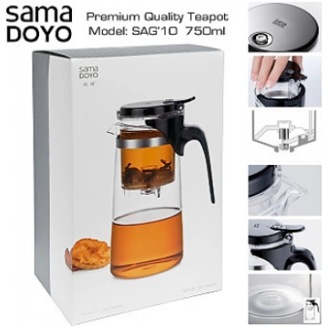 SAMADOYO Premium Quality Teapot SAG10 750ml Tējkan