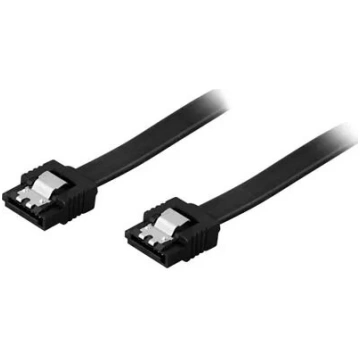 SATA kabelis Deltaco SATA-1001 0.5m melns