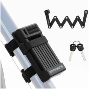 ROCKBROS Blade Lock Bicycle Lock, Key Type, Foldin