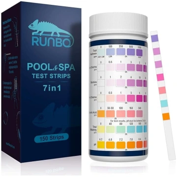 RUNBO 7-in-1 baseina ūdens teststrīpas pH noteikša